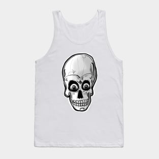 Pop Art Comic book zombie skull Tank Top